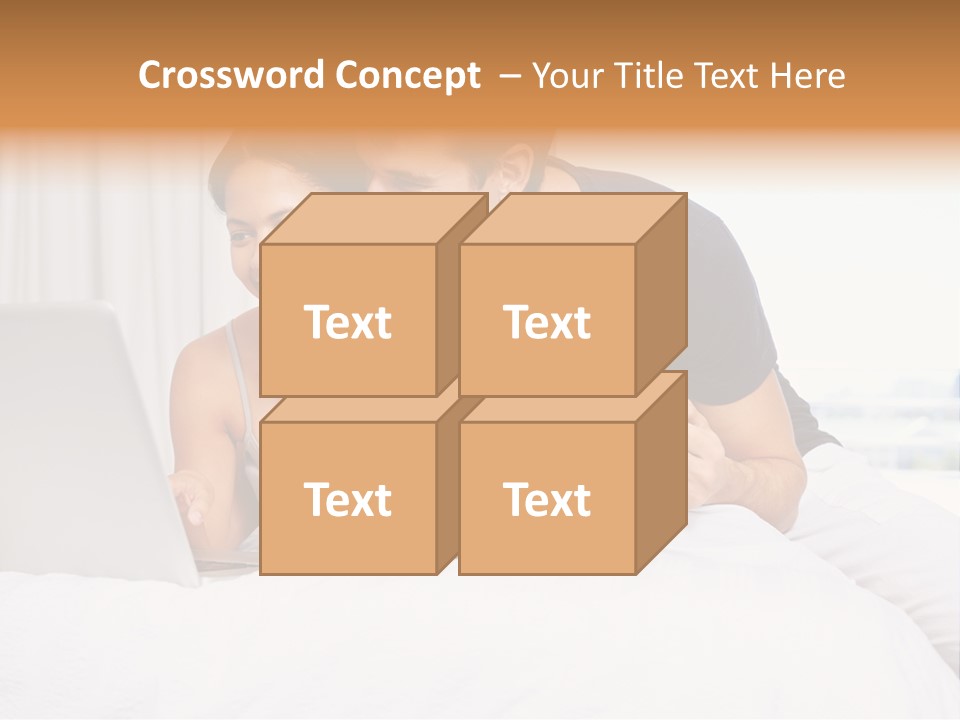 Coffee Smile Holding PowerPoint Template