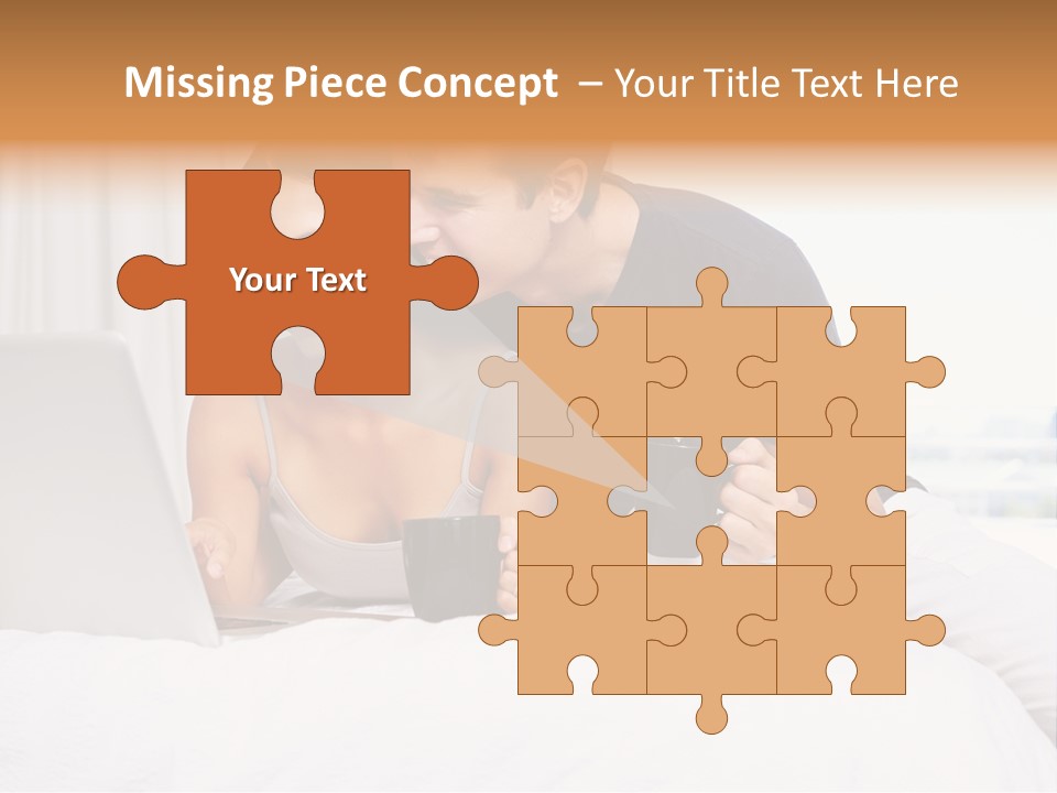 Coffee Smile Holding PowerPoint Template