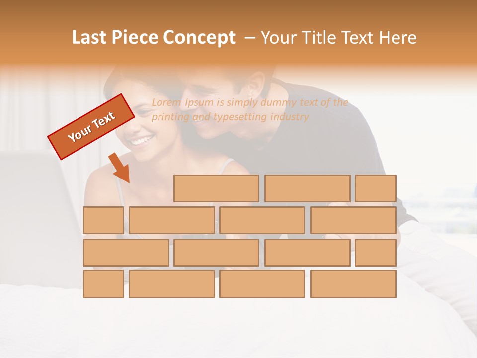 Coffee Smile Holding PowerPoint Template