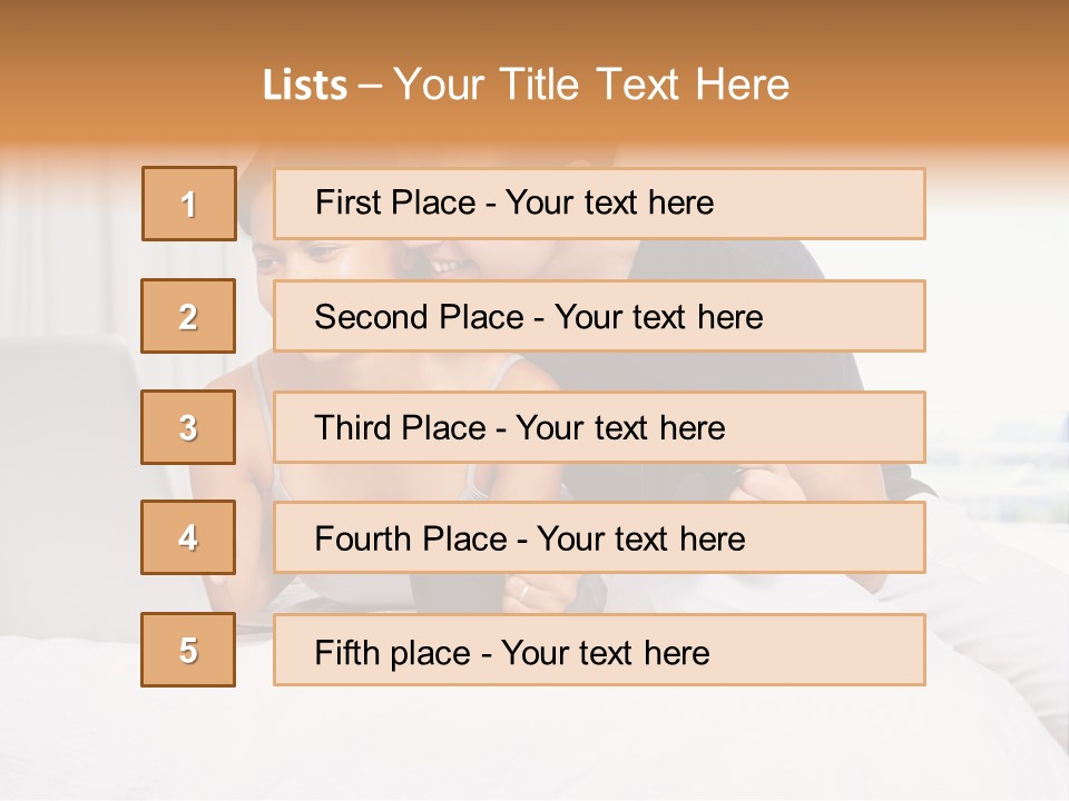 Coffee Smile Holding PowerPoint Template