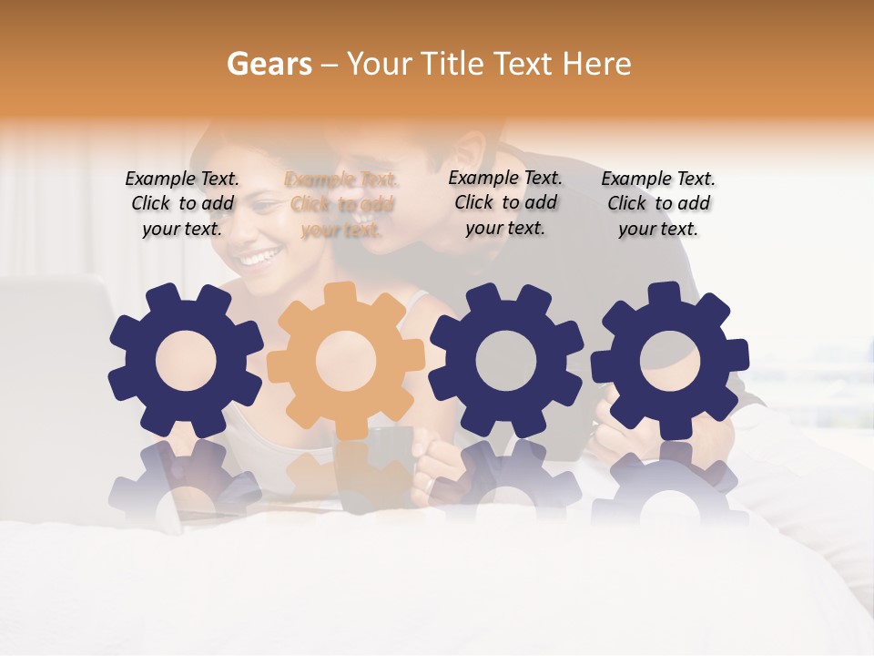 Coffee Smile Holding PowerPoint Template