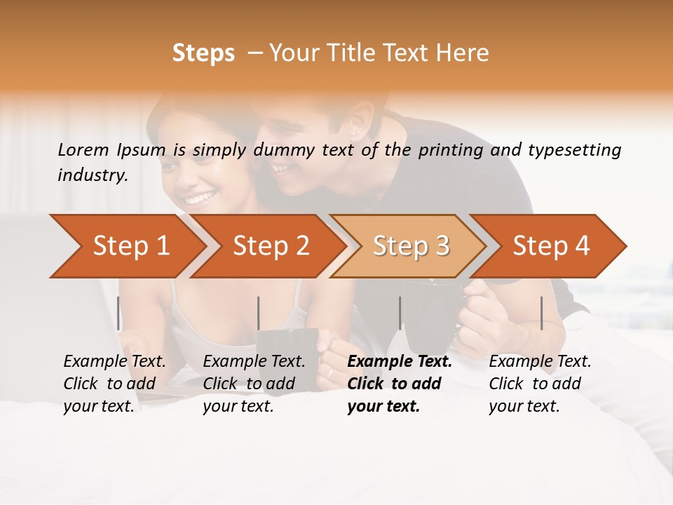 Coffee Smile Holding PowerPoint Template