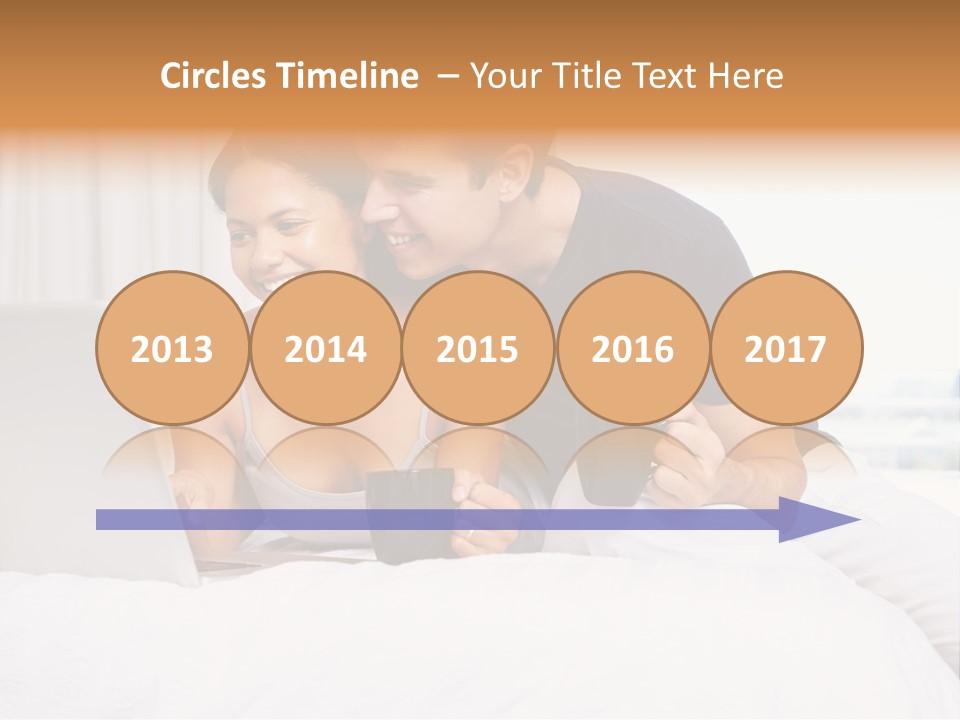 Coffee Smile Holding PowerPoint Template