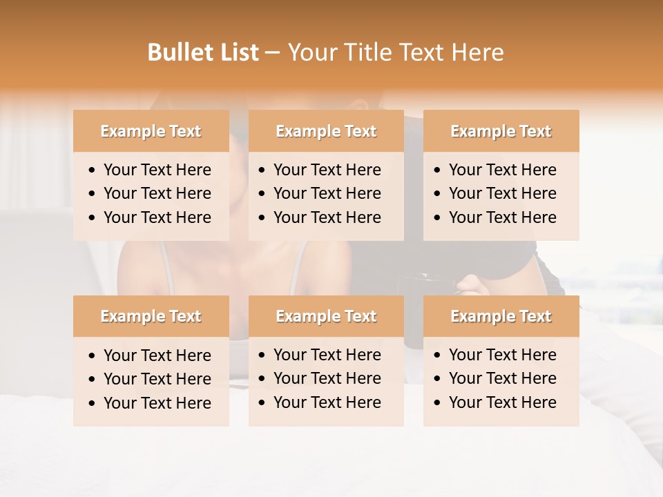 Coffee Smile Holding PowerPoint Template