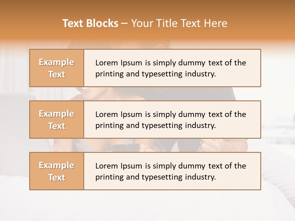 Coffee Smile Holding PowerPoint Template