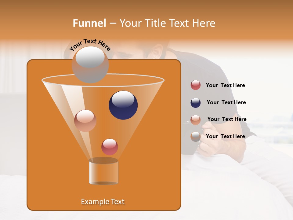 Coffee Smile Holding PowerPoint Template