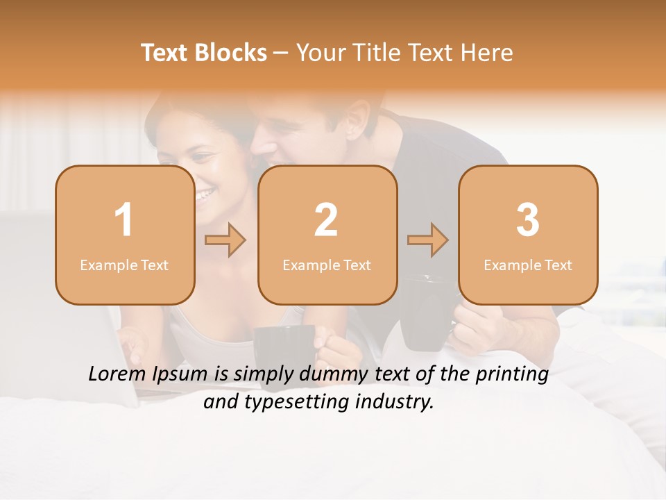 Coffee Smile Holding PowerPoint Template