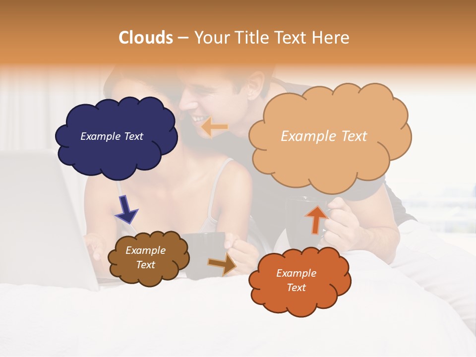 Coffee Smile Holding PowerPoint Template