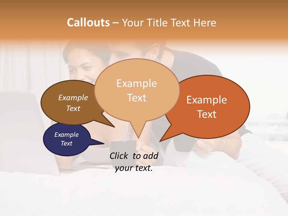 Coffee Smile Holding PowerPoint Template