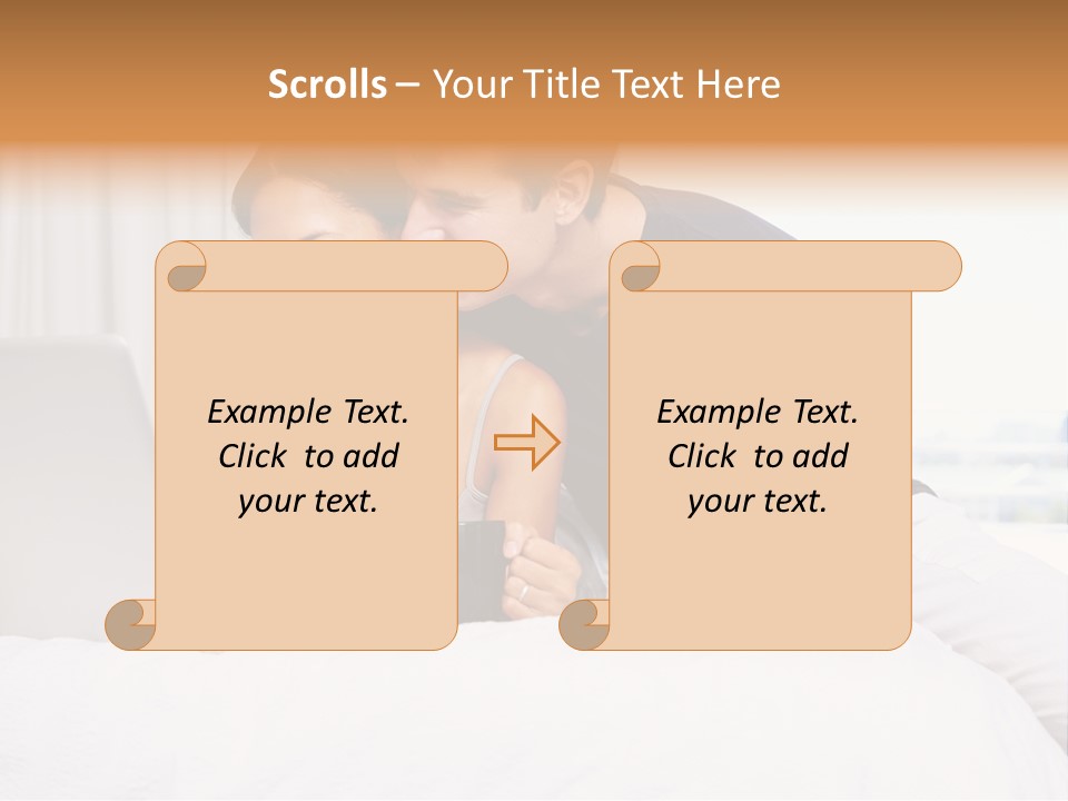 Coffee Smile Holding PowerPoint Template