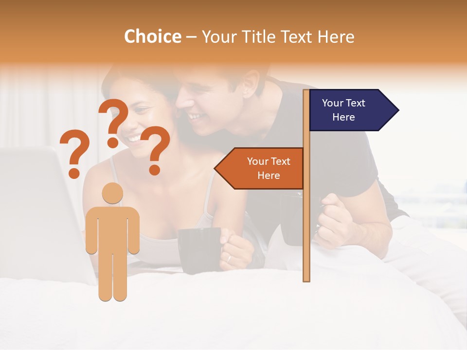 Coffee Smile Holding PowerPoint Template