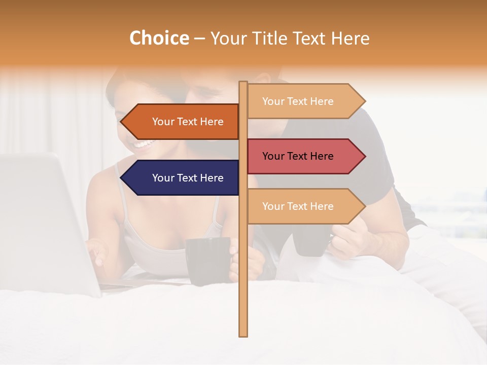 Coffee Smile Holding PowerPoint Template