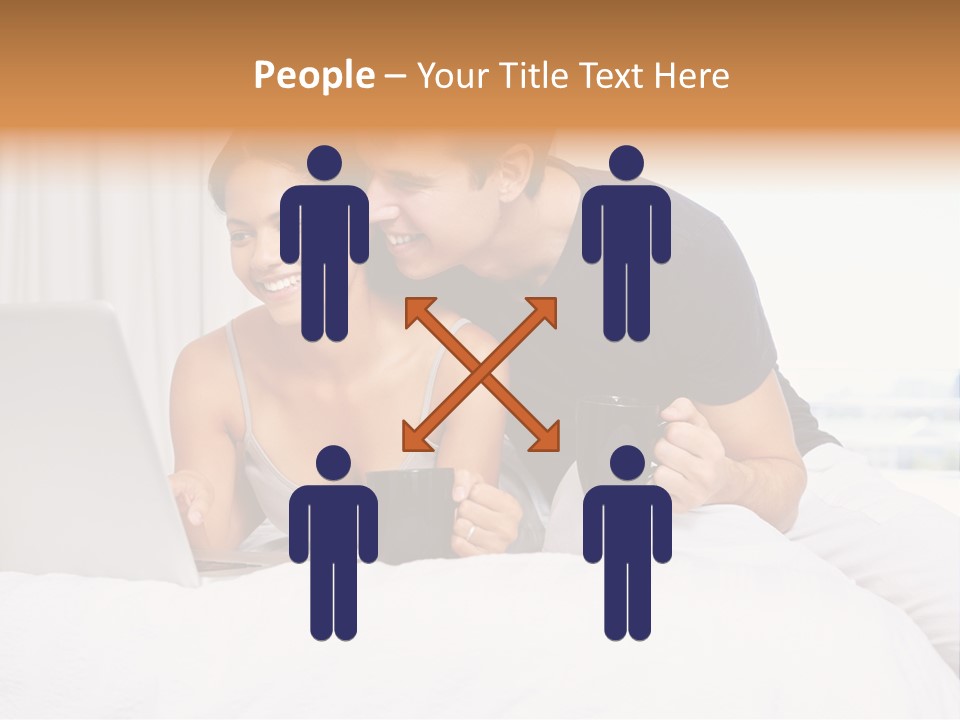 Coffee Smile Holding PowerPoint Template