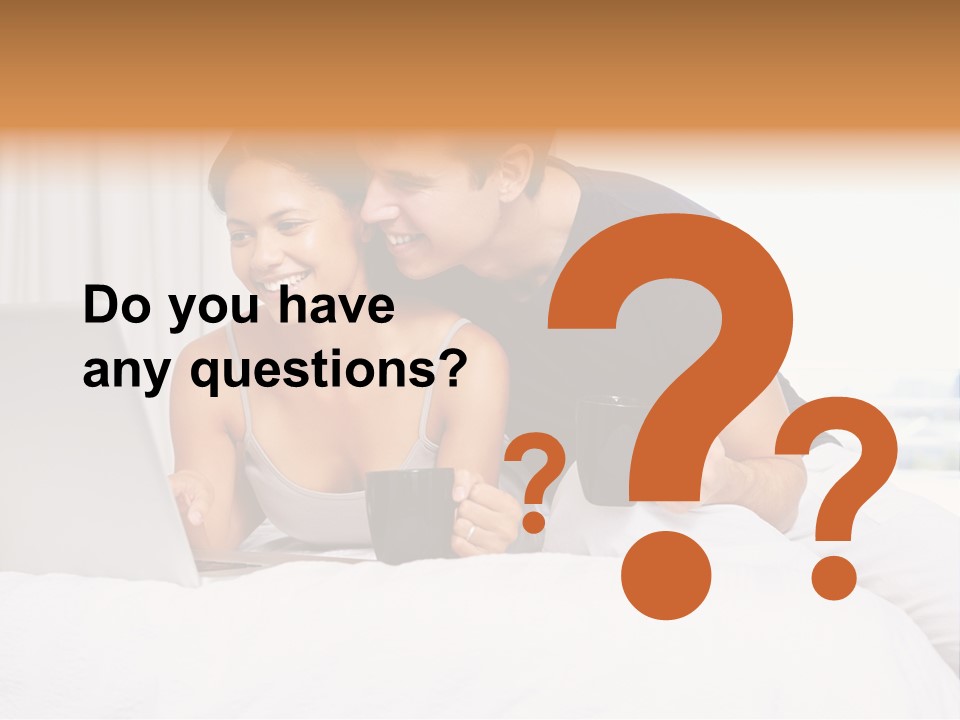 Coffee Smile Holding PowerPoint Template