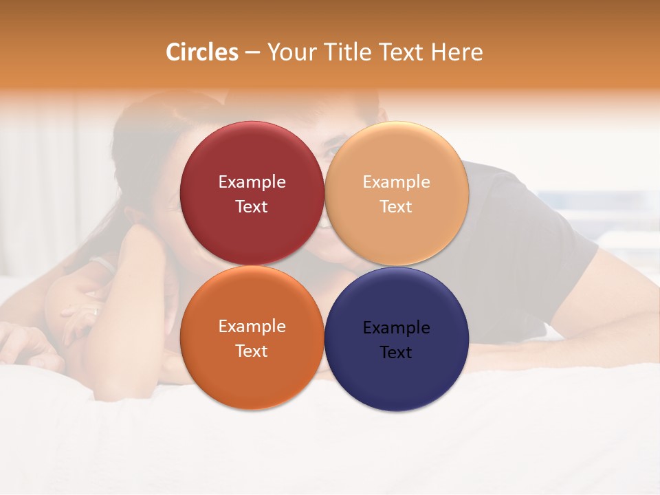 Cute Couple Looking PowerPoint Template