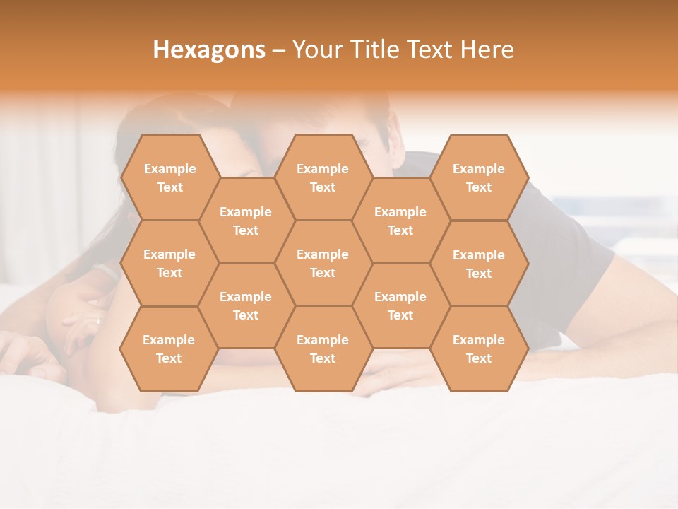 Cute Couple Looking PowerPoint Template