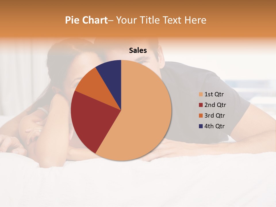 Cute Couple Looking PowerPoint Template