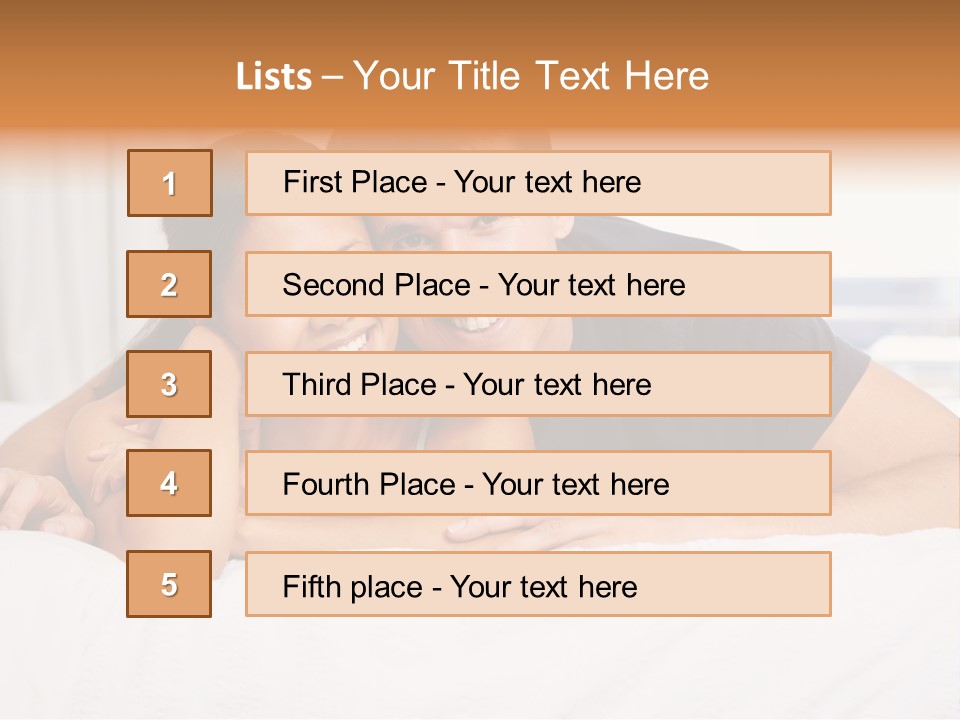 Cute Couple Looking PowerPoint Template