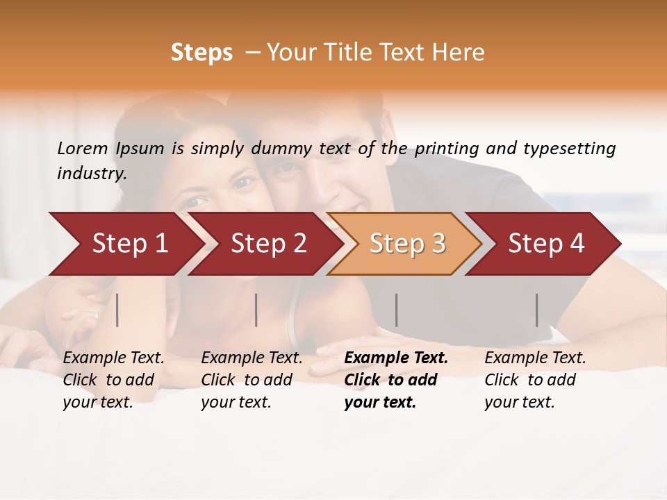 Cute Couple Looking PowerPoint Template
