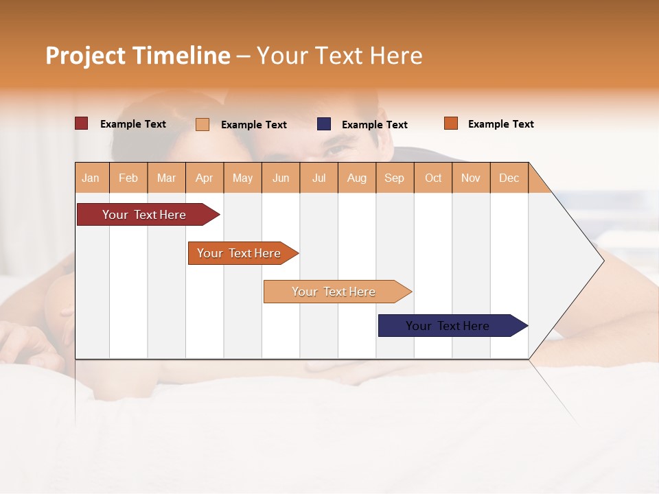 Cute Couple Looking PowerPoint Template