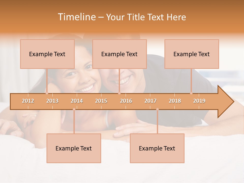Cute Couple Looking PowerPoint Template