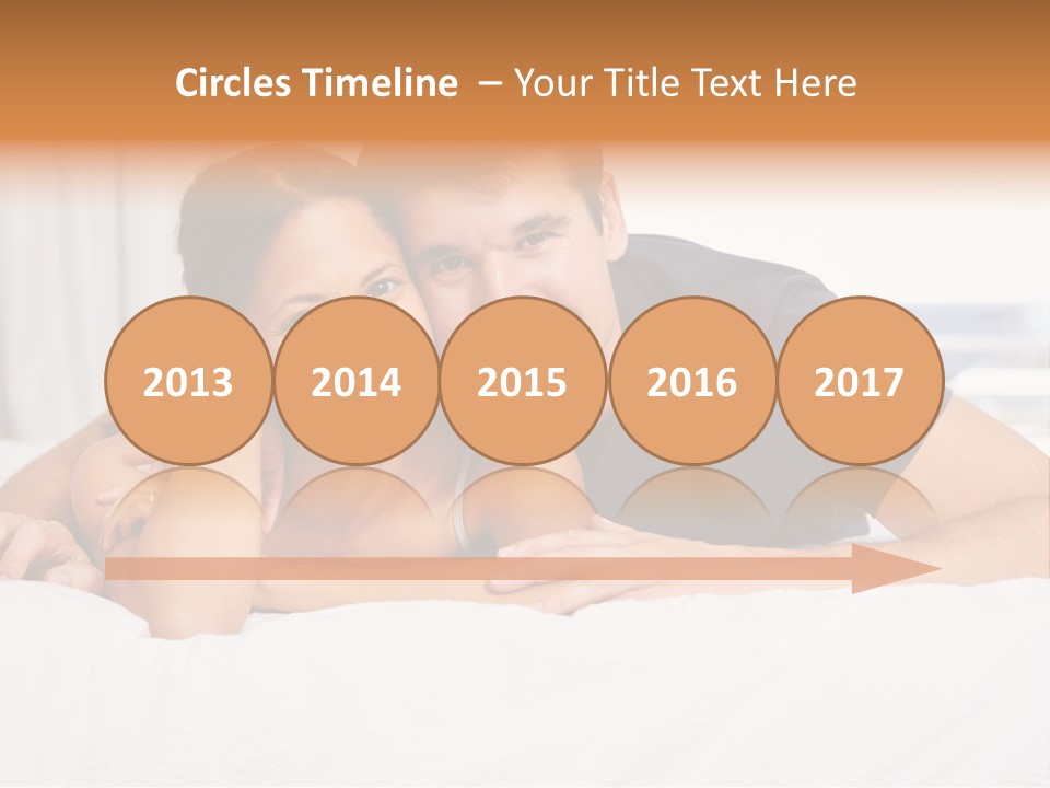 Cute Couple Looking PowerPoint Template