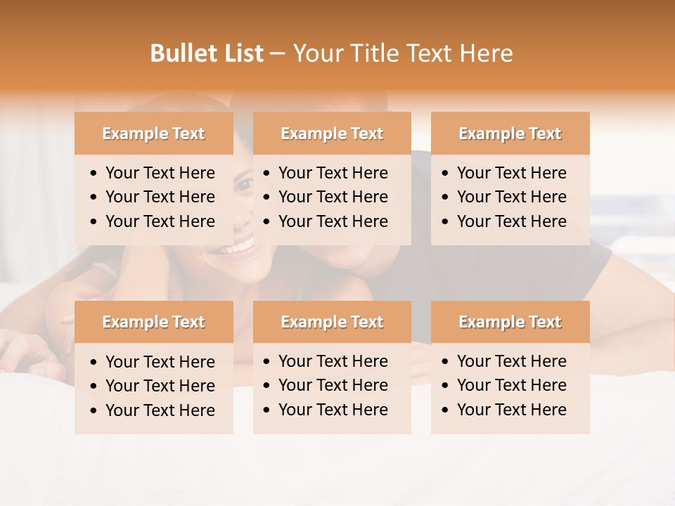 Cute Couple Looking PowerPoint Template