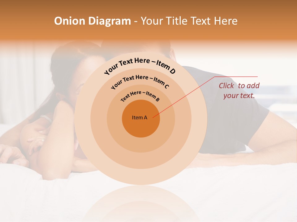 Cute Couple Looking PowerPoint Template