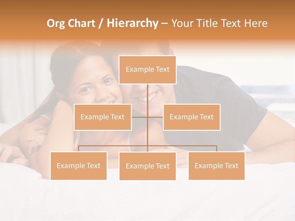 Cute Couple Looking PowerPoint Template