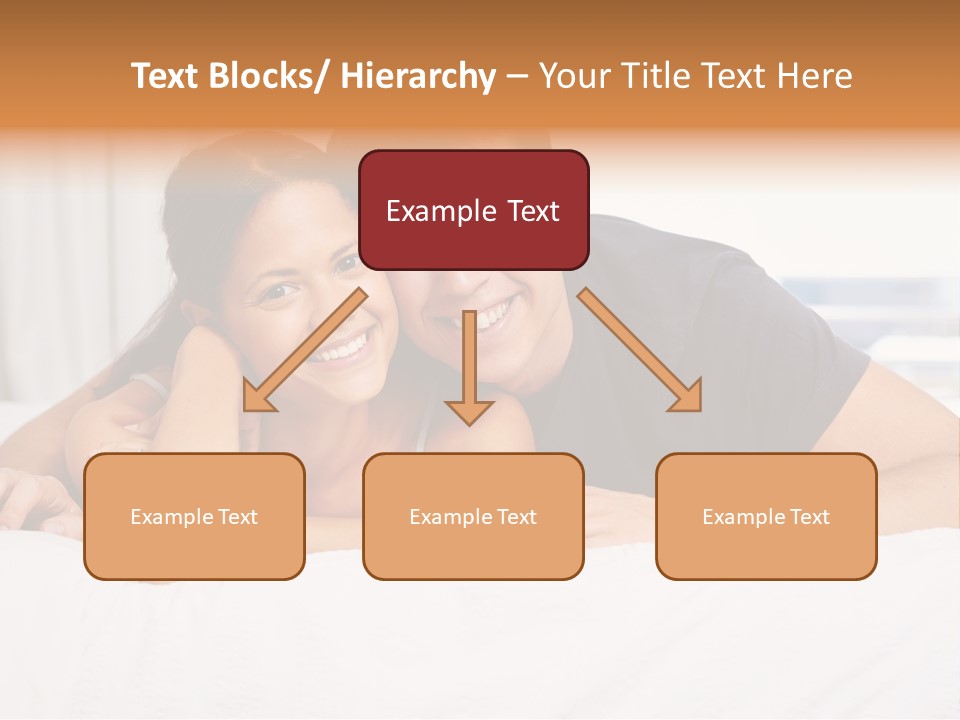 Cute Couple Looking PowerPoint Template