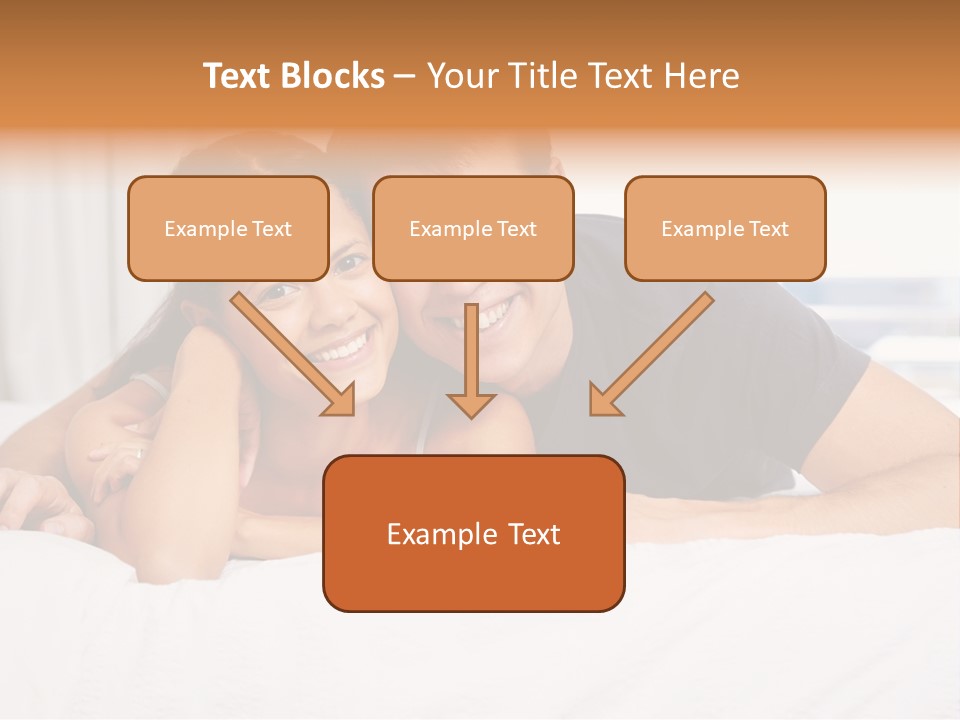 Cute Couple Looking PowerPoint Template