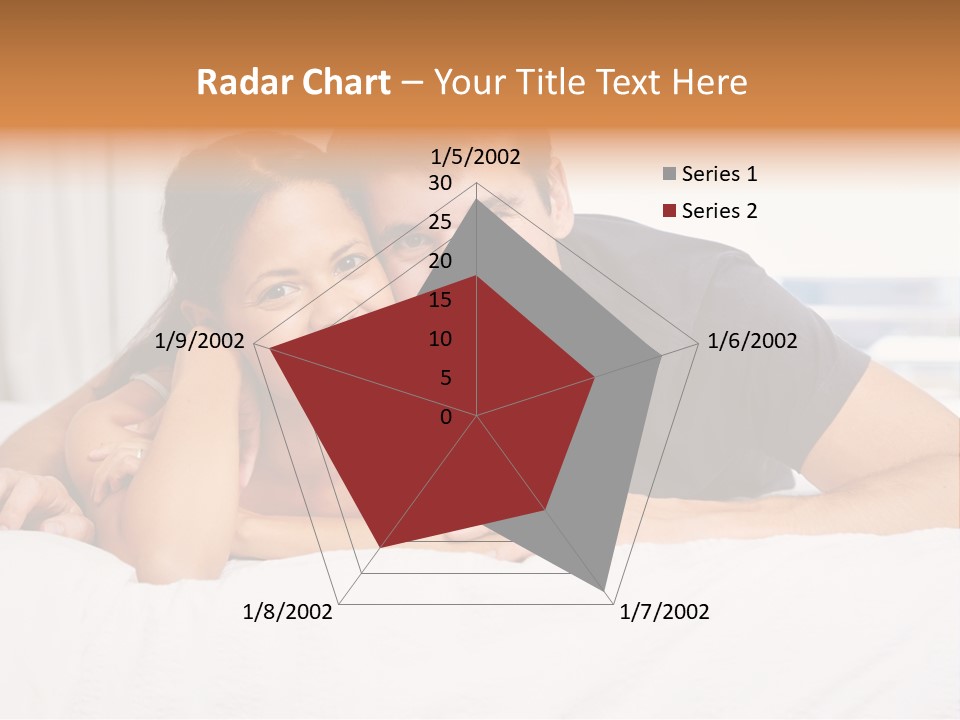 Cute Couple Looking PowerPoint Template
