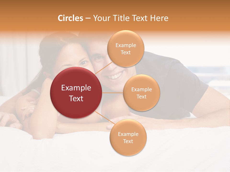 Cute Couple Looking PowerPoint Template