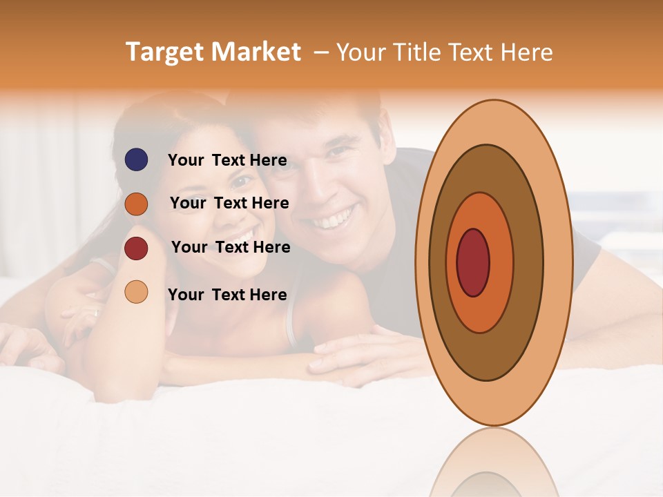 Cute Couple Looking PowerPoint Template