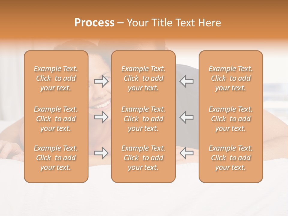 Cute Couple Looking PowerPoint Template