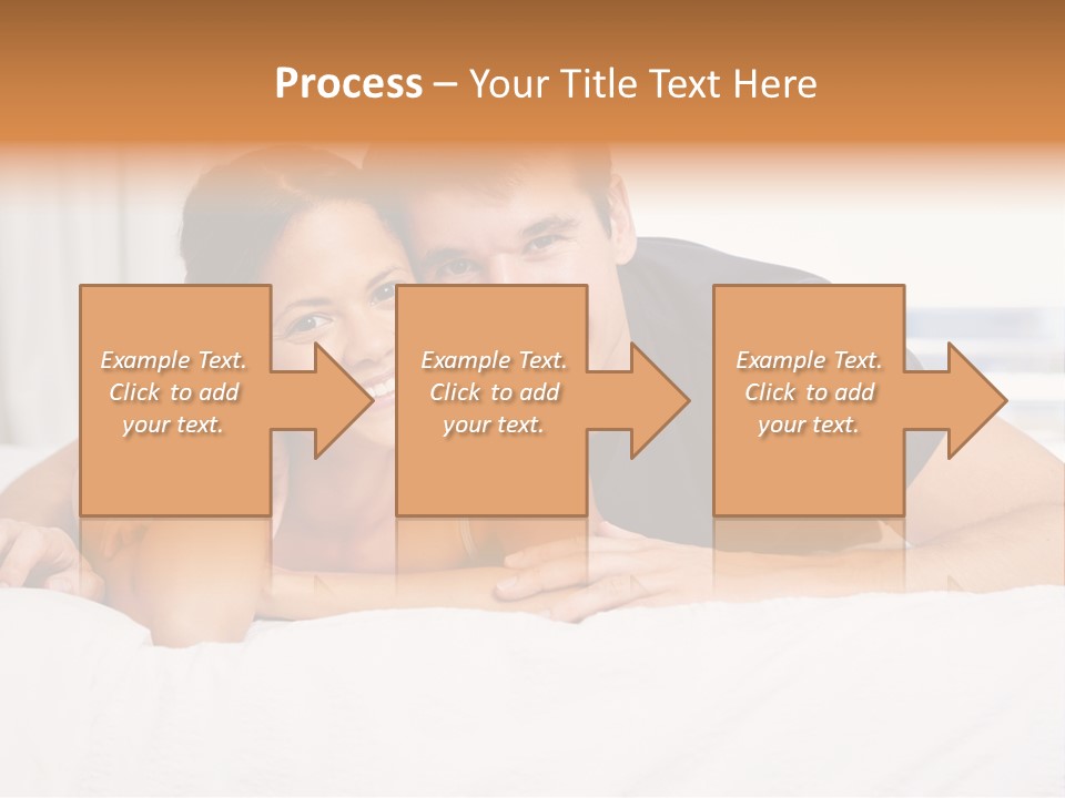 Cute Couple Looking PowerPoint Template
