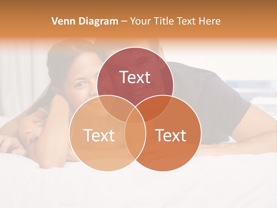 Cute Couple Looking PowerPoint Template