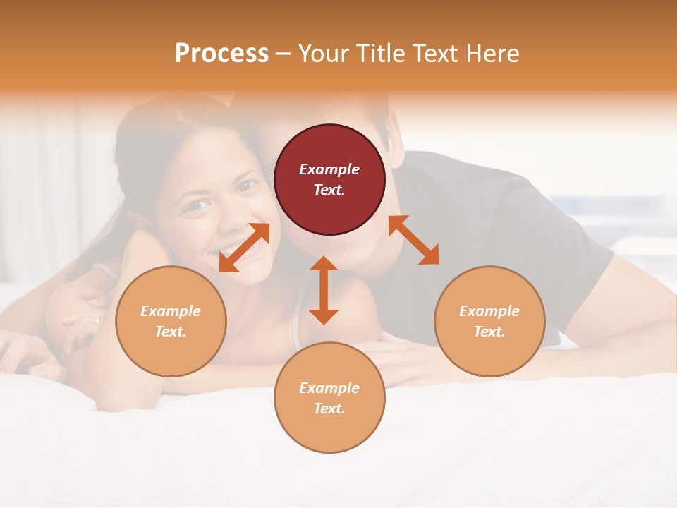 Cute Couple Looking PowerPoint Template