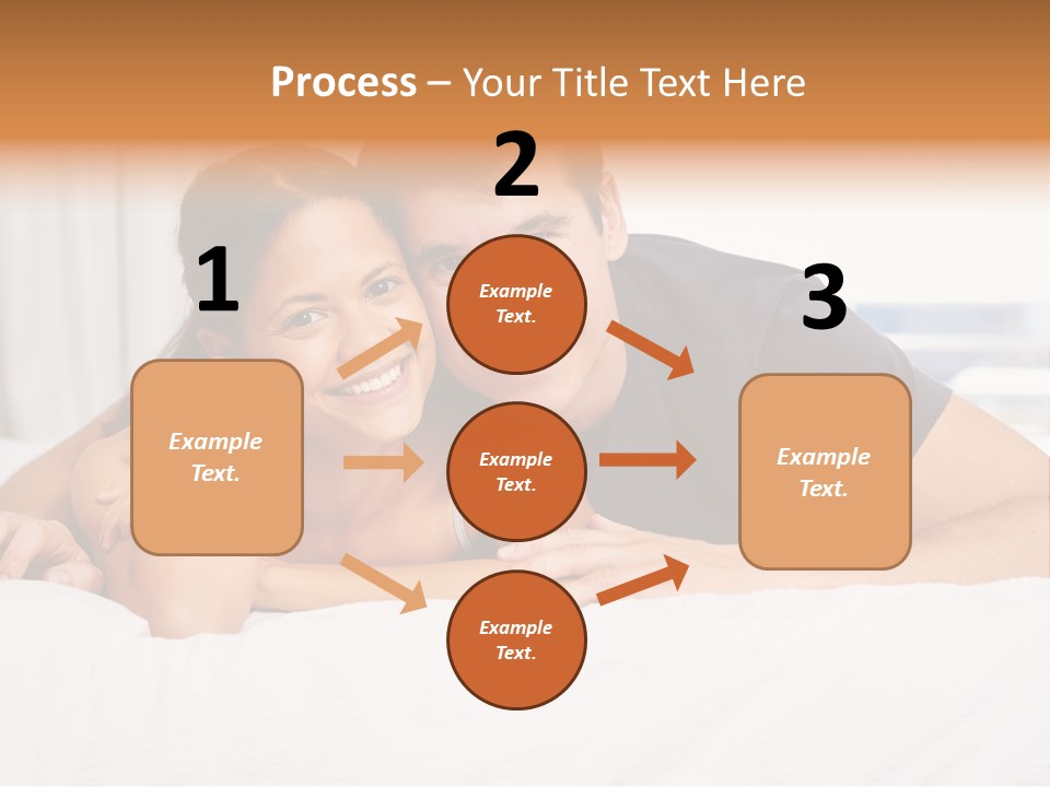 Cute Couple Looking PowerPoint Template