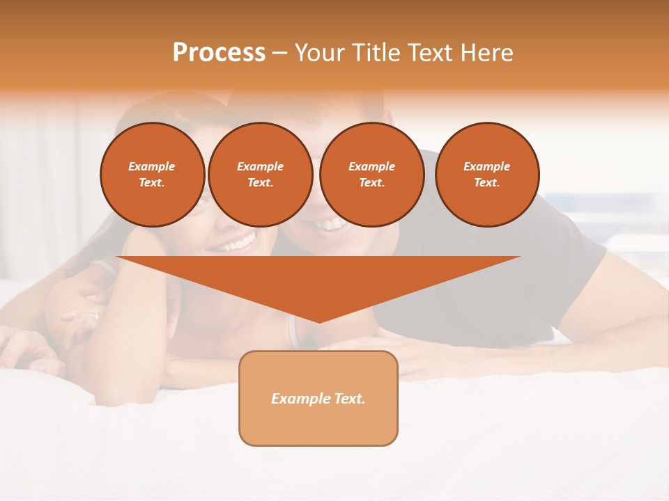 Cute Couple Looking PowerPoint Template