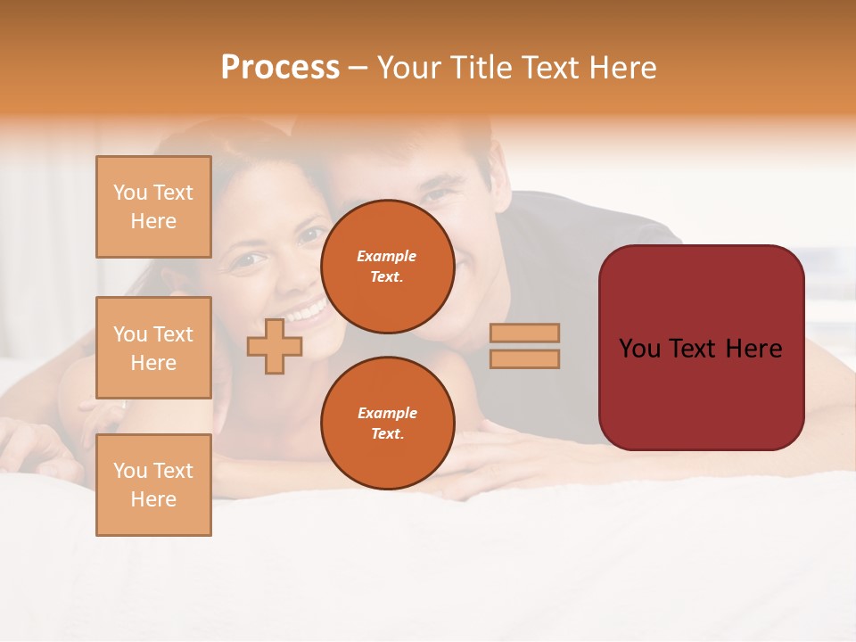 Cute Couple Looking PowerPoint Template