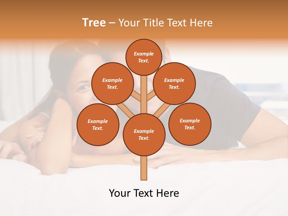 Cute Couple Looking PowerPoint Template