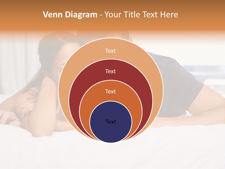 Cute Couple Looking PowerPoint Template