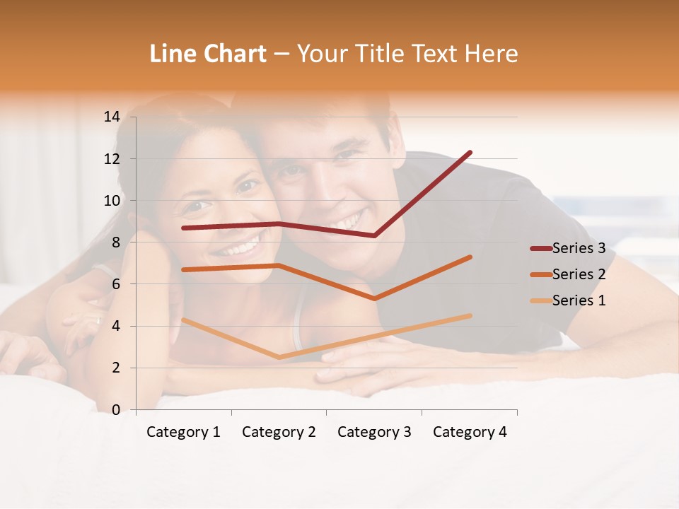 Cute Couple Looking PowerPoint Template