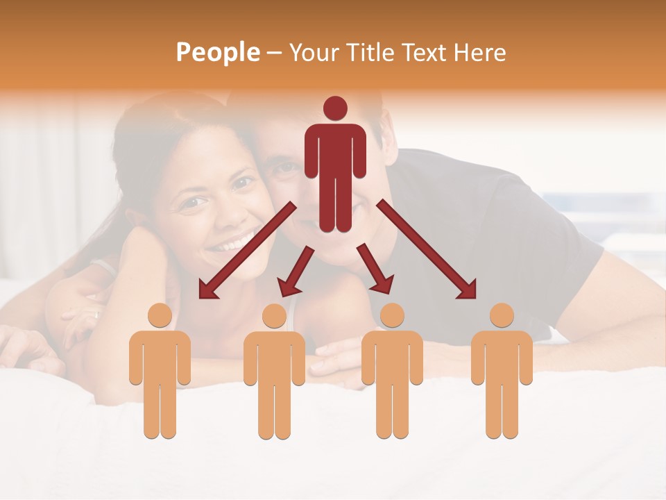 Cute Couple Looking PowerPoint Template