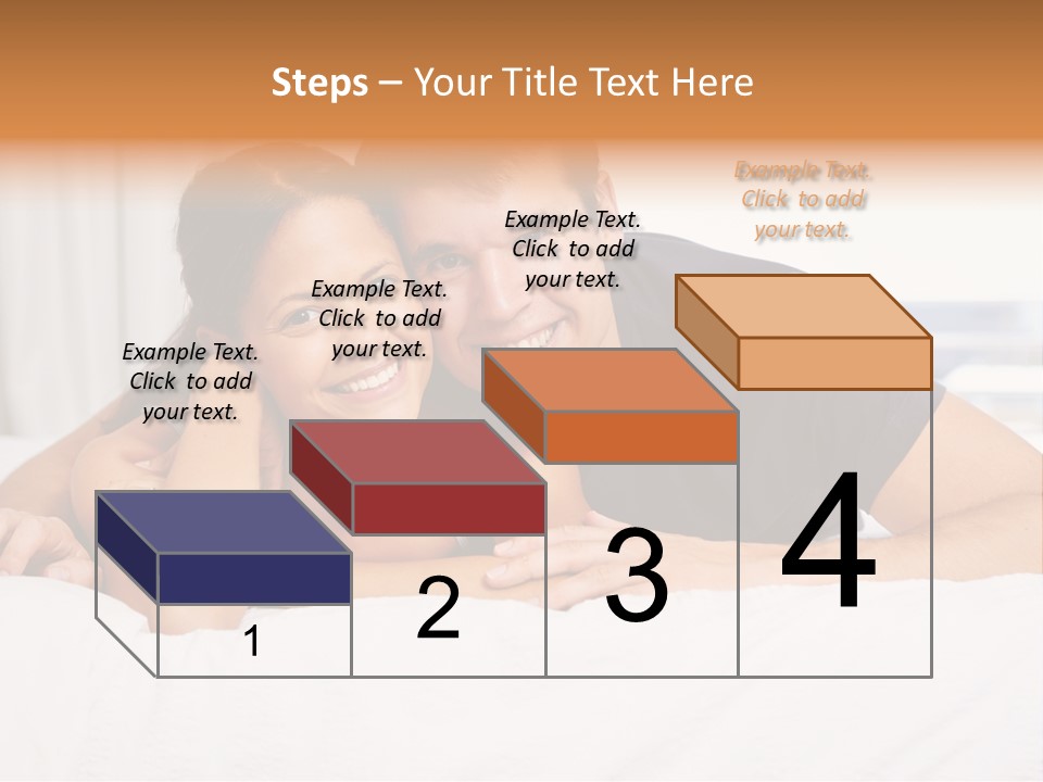 Cute Couple Looking PowerPoint Template