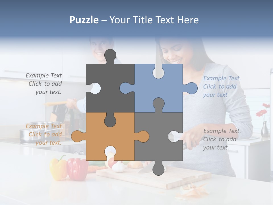 Man Tomato Cook PowerPoint Template