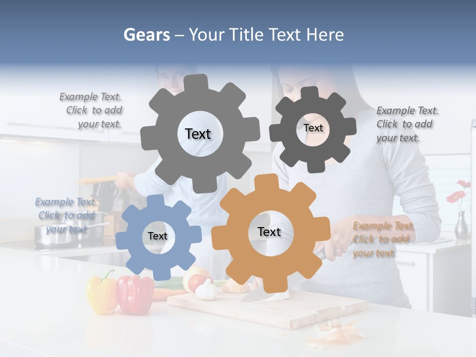 Man Tomato Cook PowerPoint Template