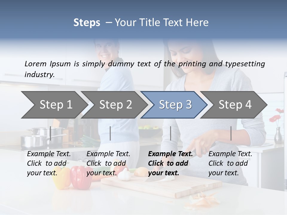 Man Tomato Cook PowerPoint Template