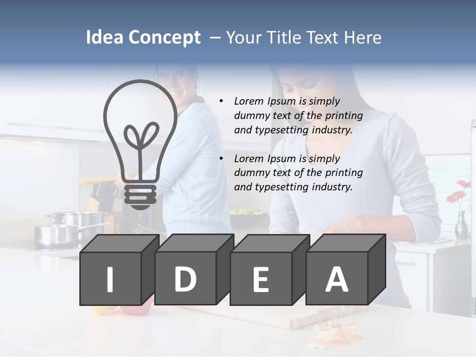 Man Tomato Cook PowerPoint Template